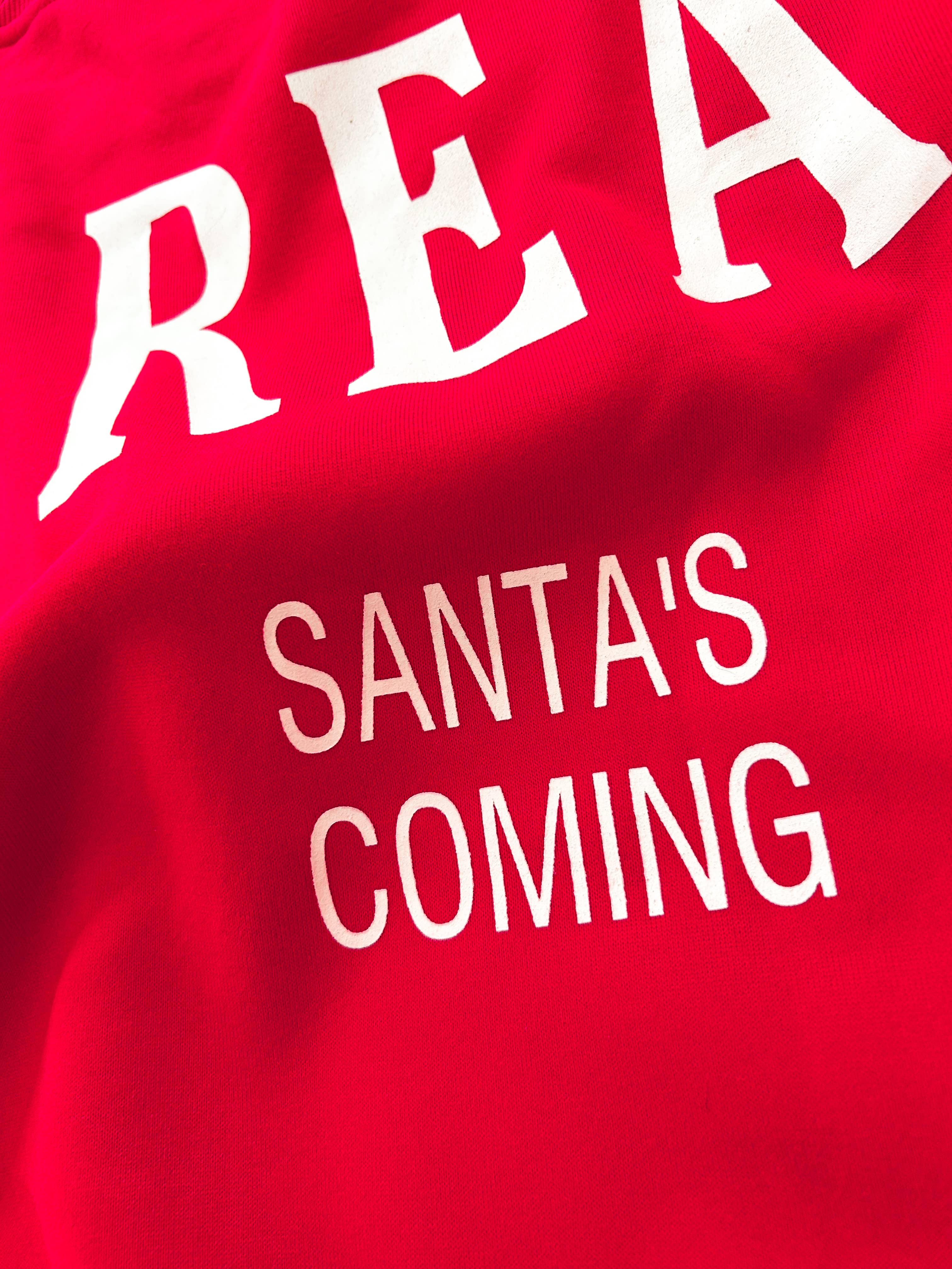 Santa’s Coming Graphic Scuba Oversized Sweatshirt