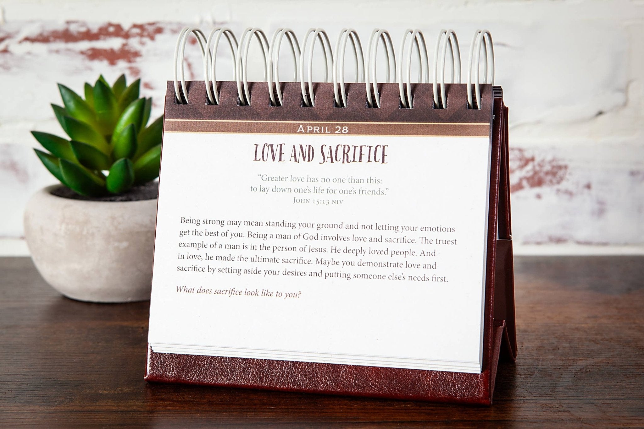 Daily Strength for Men (Perpetual Calendar, Undated) - The Bronze Butterfly