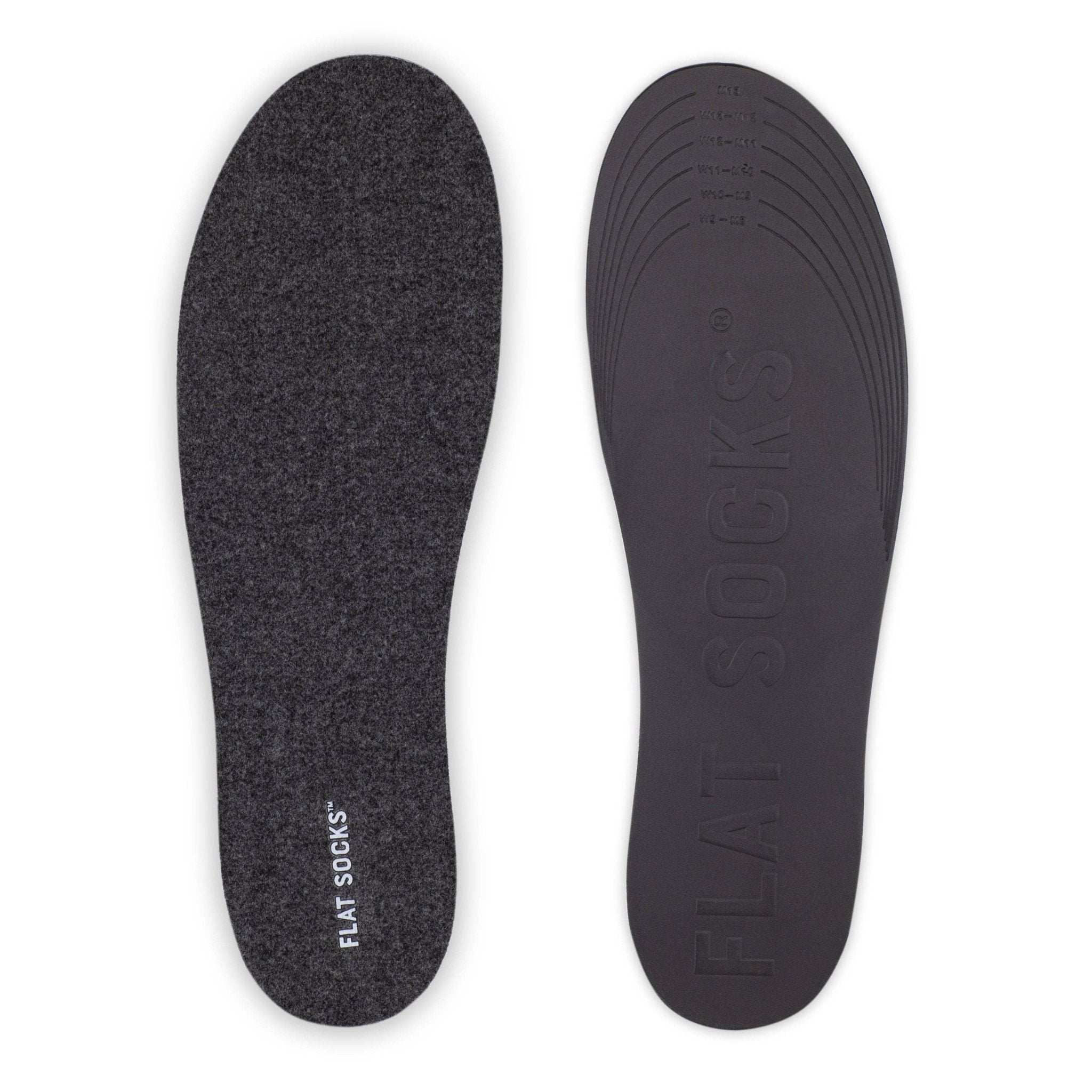 Dark Heather Grey FLAT SOCKS - The Bronze Butterfly