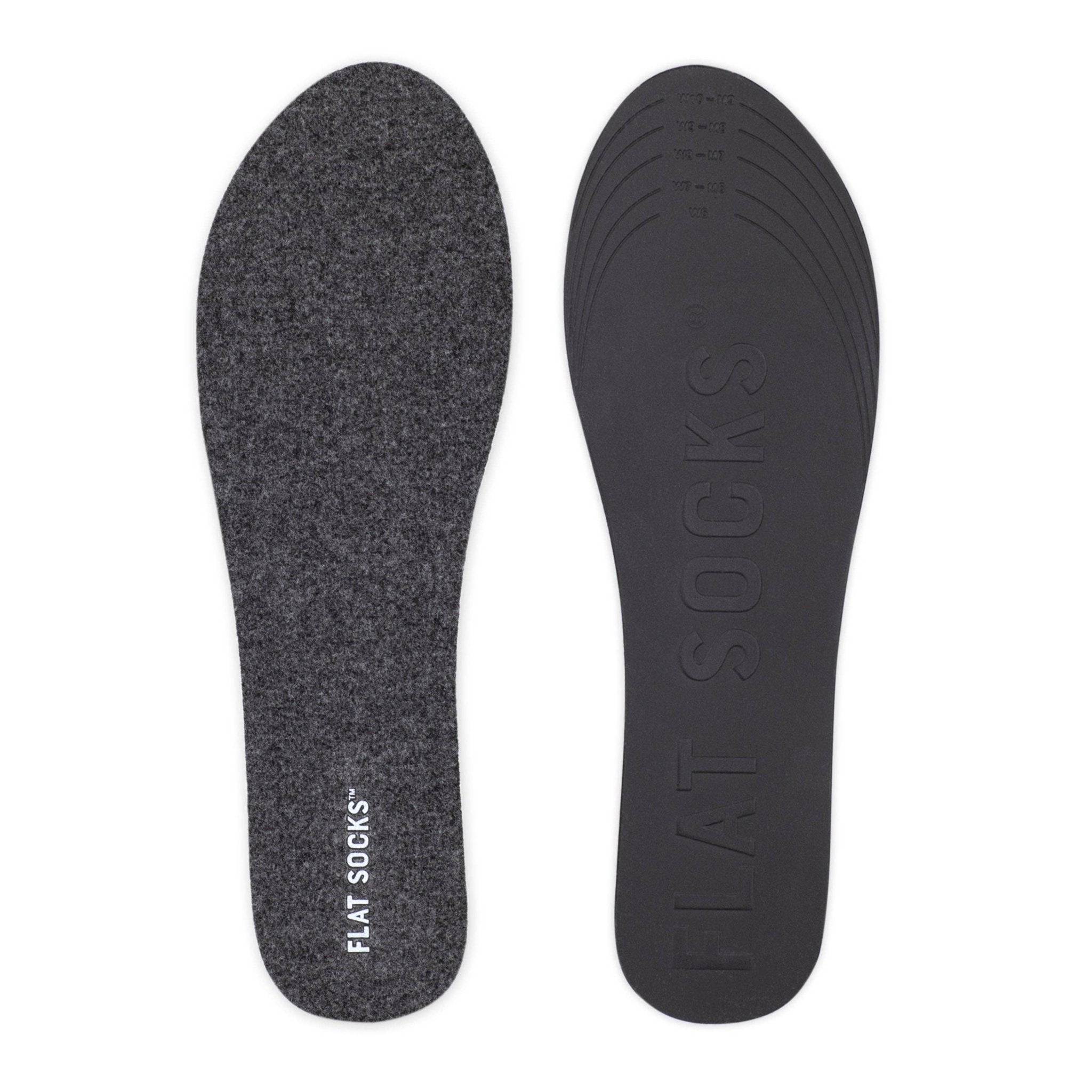 Dark Heather Grey FLAT SOCKS - The Bronze Butterfly