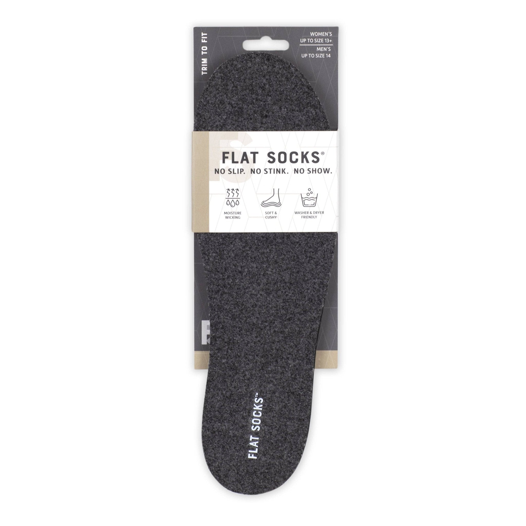 Dark Heather Grey FLAT SOCKS - The Bronze Butterfly