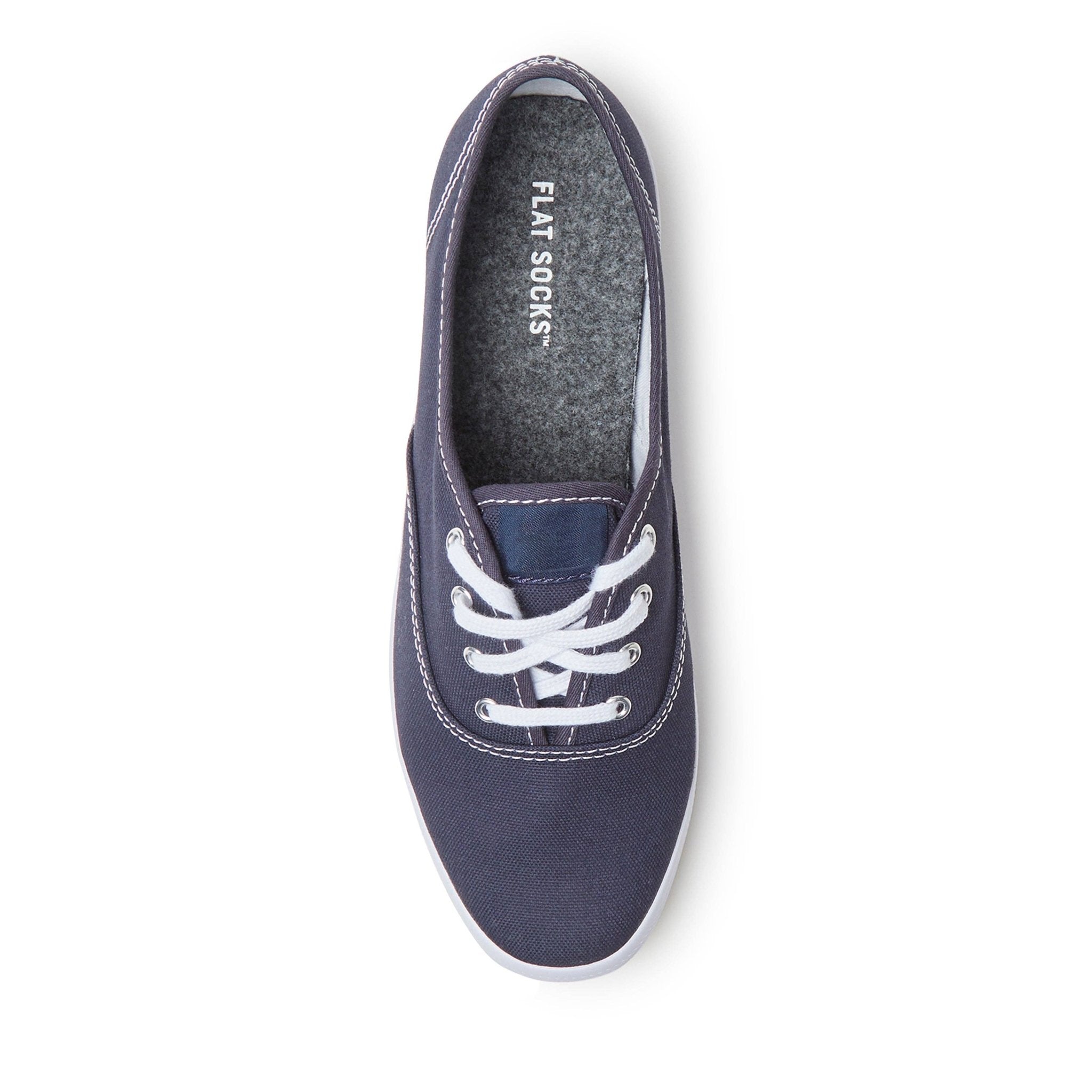 Dark Heather Grey FLAT SOCKS - The Bronze Butterfly