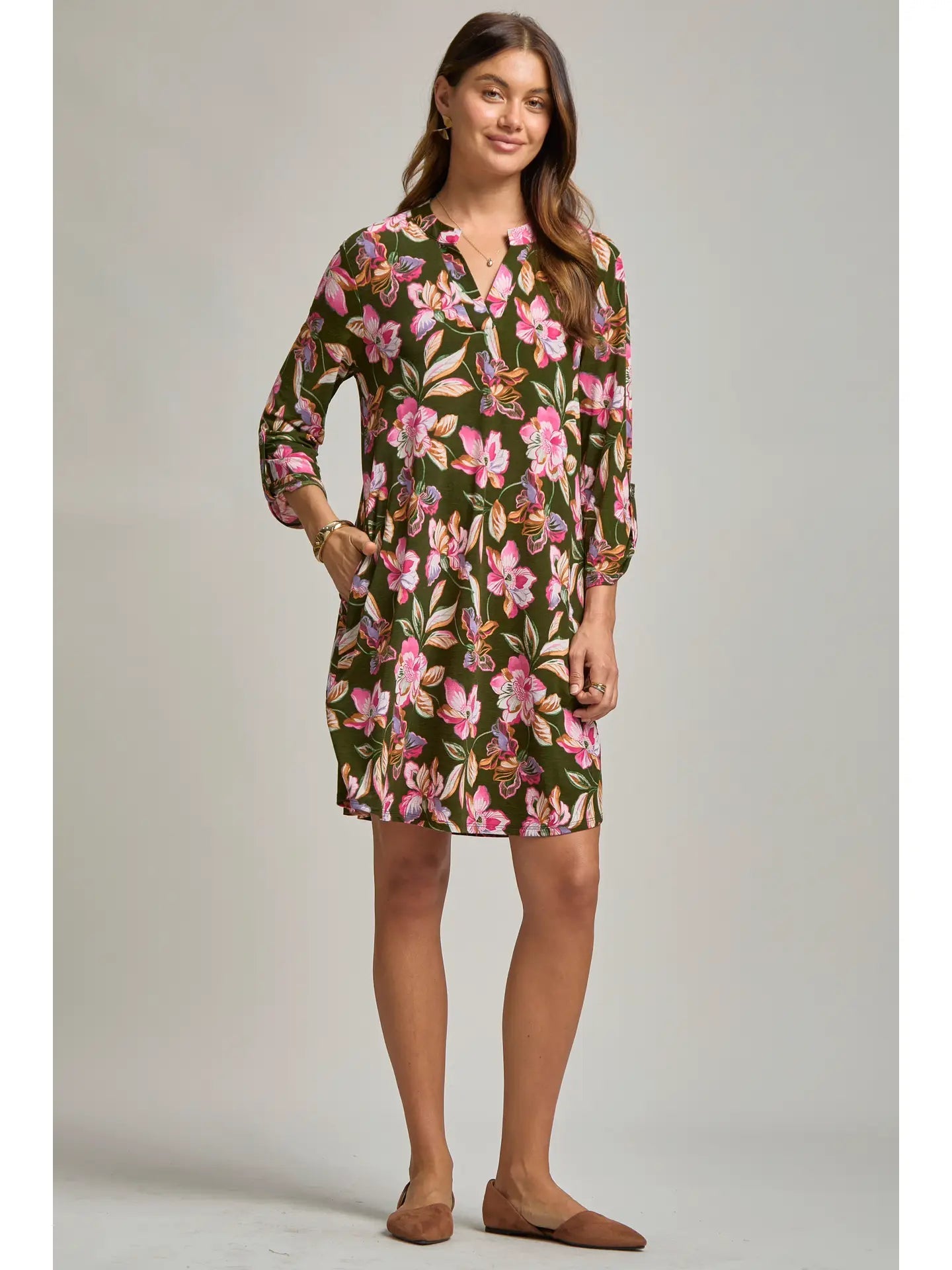 Dear Scarlett A Line Dress w/ Pockets - The Bronze Butterfly