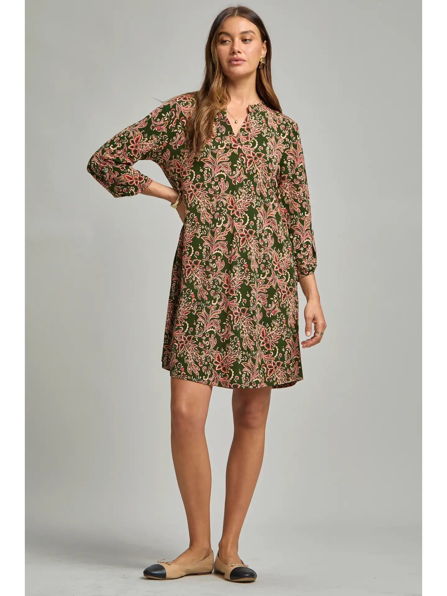 Dear Scarlett A Line Dress w/ Pockets - The Bronze Butterfly