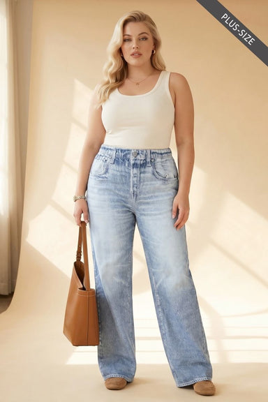 Dear Scarlett Zenim Wide Leg Pants - Plus Size - The Bronze Butterfly