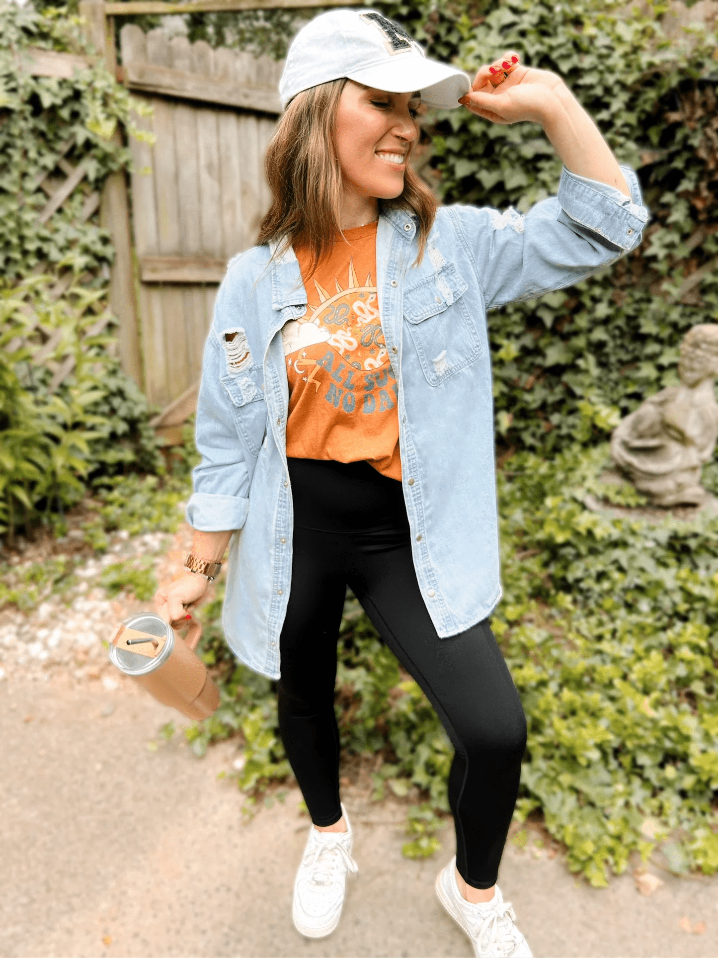 Delaney Distressed Denim Shacket - The Bronze Butterfly