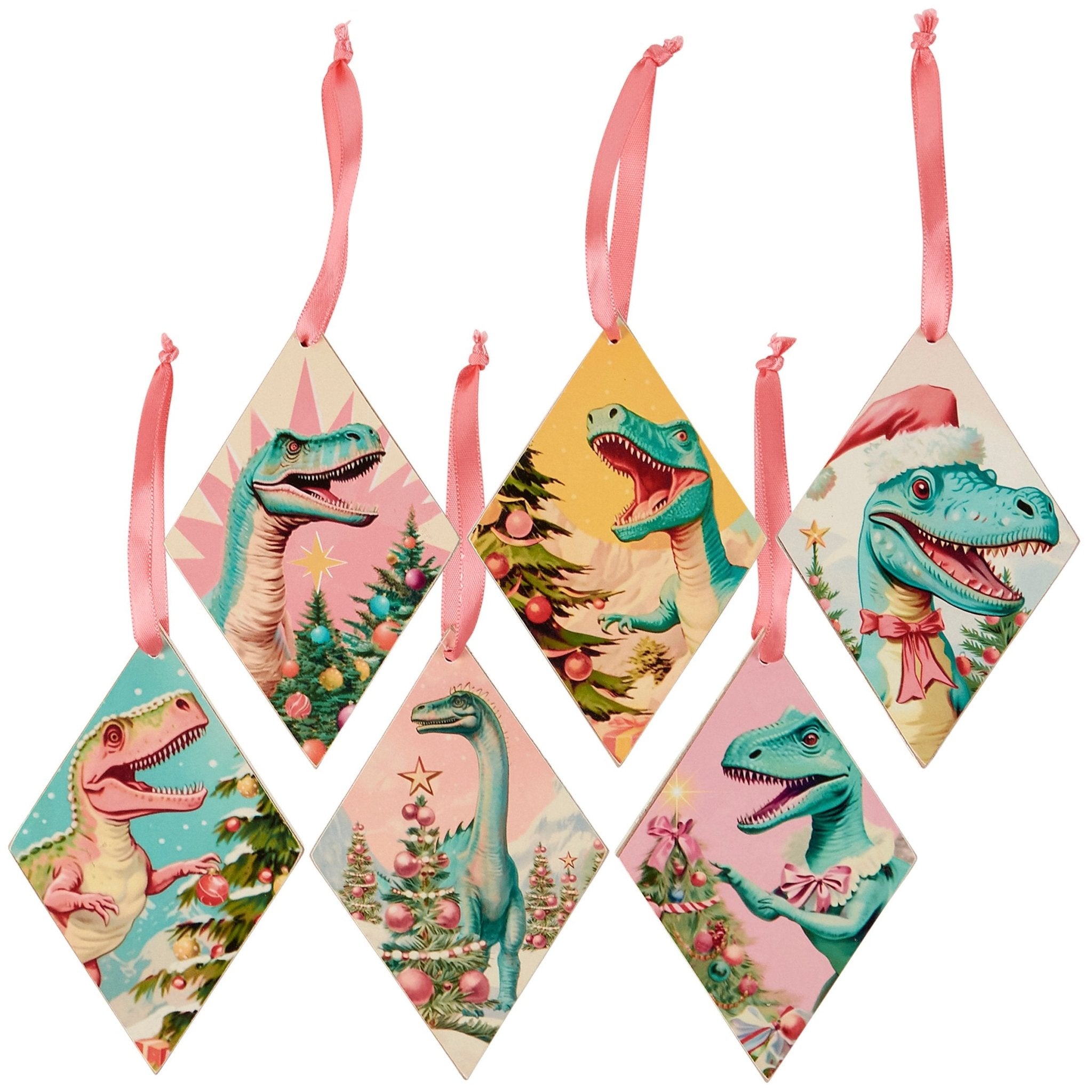 Dino Christmas Ornament Set - The Bronze Butterfly