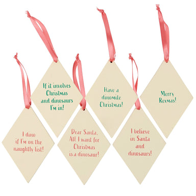 Dino Christmas Ornament Set - The Bronze Butterfly