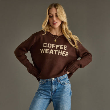 Dk. Brown Coffee Weather Sweater - The Bronze Butterfly