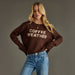 Dk. Brown Coffee Weather Sweater - The Bronze Butterfly