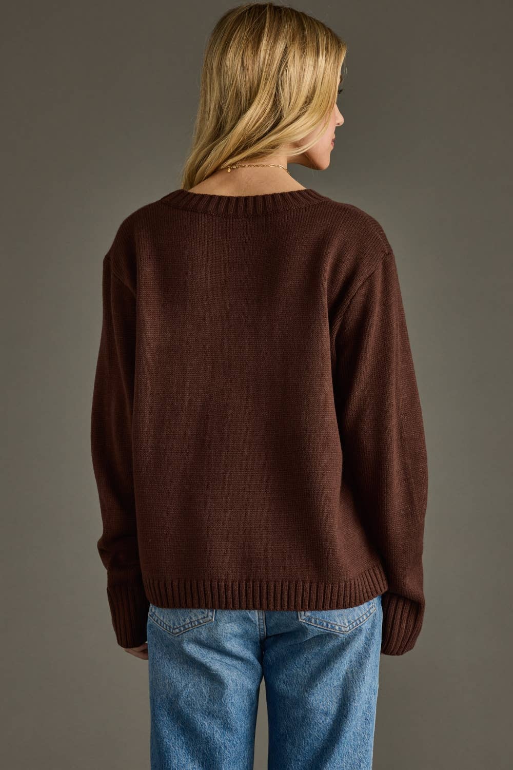 Dk. Brown Coffee Weather Sweater - The Bronze Butterfly