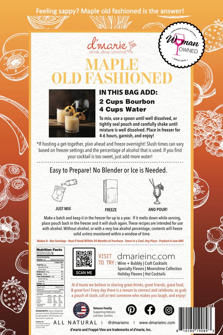 d'marie Fall Cocktail Slush Mix - The Bronze Butterfly