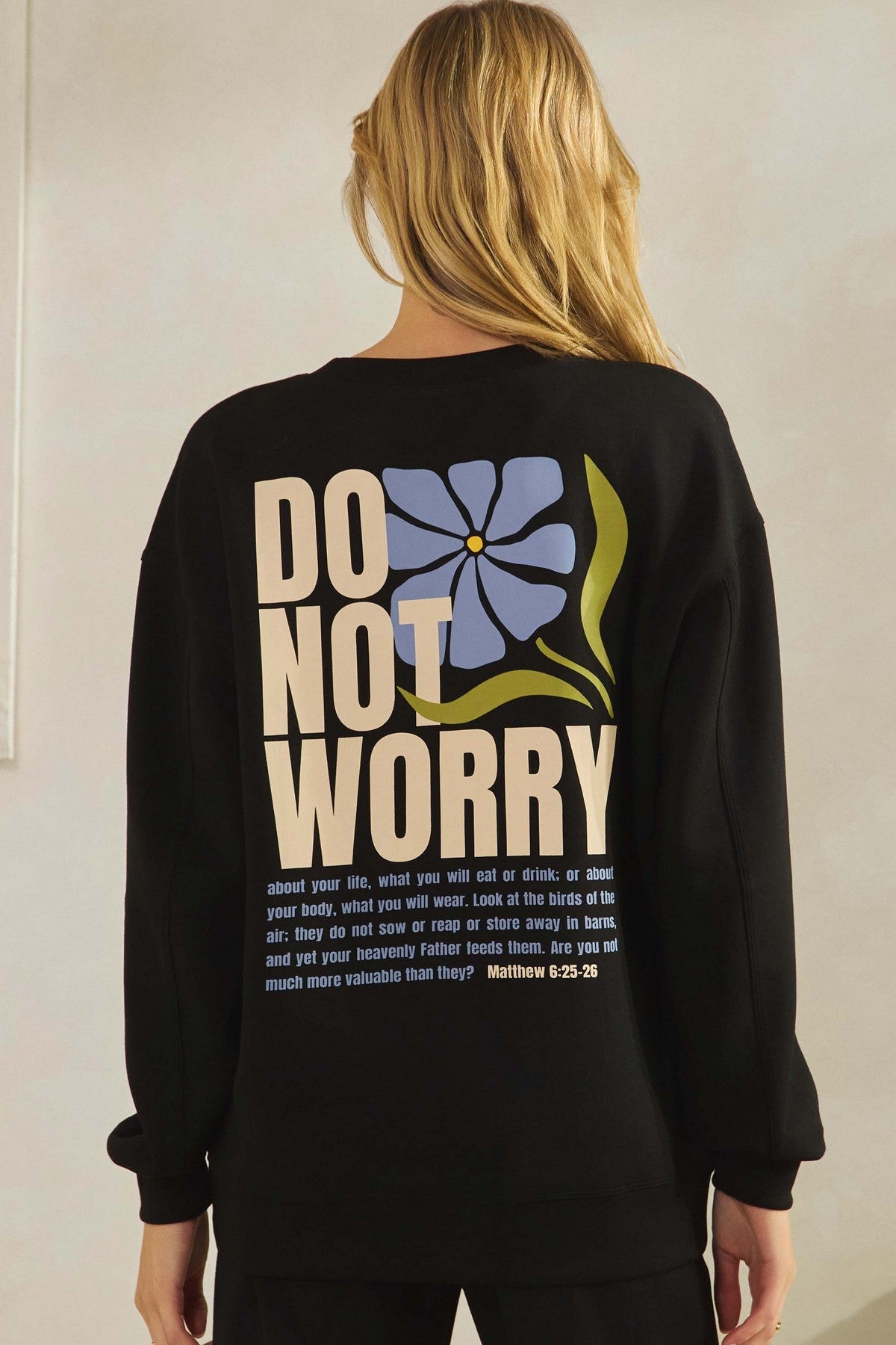 Do Not Worry Ultra Comfy Pullover Sweatshirt - The Bronze Butterfly