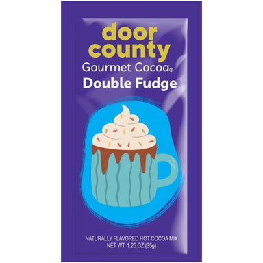 Double Fudge Hot Cocoa, 1.25 oz Single-Serve Packet | Door County Coffee - The Bronze Butterfly