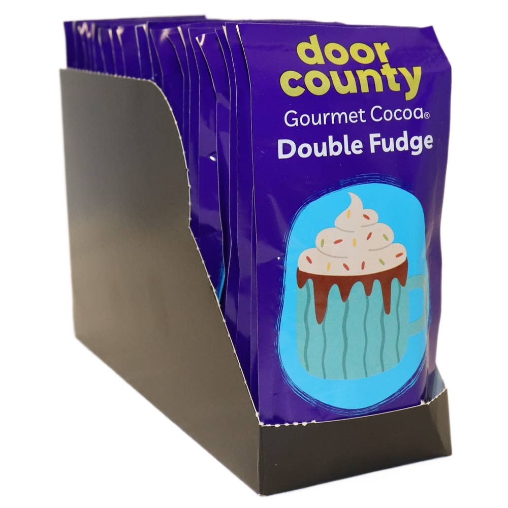 Double Fudge Hot Cocoa, 1.25 oz Single-Serve Packet | Door County Coffee - The Bronze Butterfly