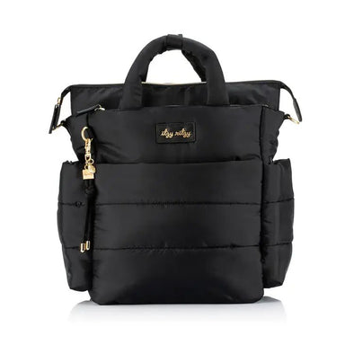 Dream Convertible Black Diaper Bag - The Bronze Butterfly