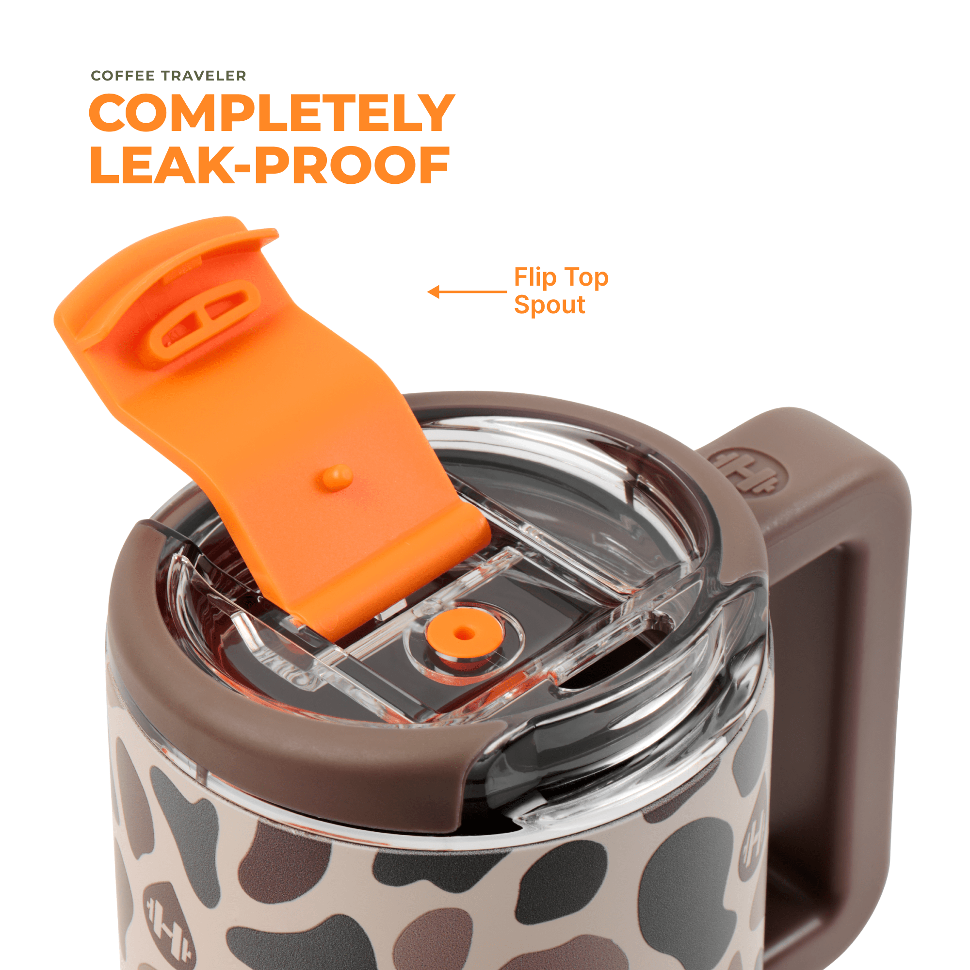Duck Camo HydroJug 20 oz Traveler Coffee Mug - The Bronze Butterfly