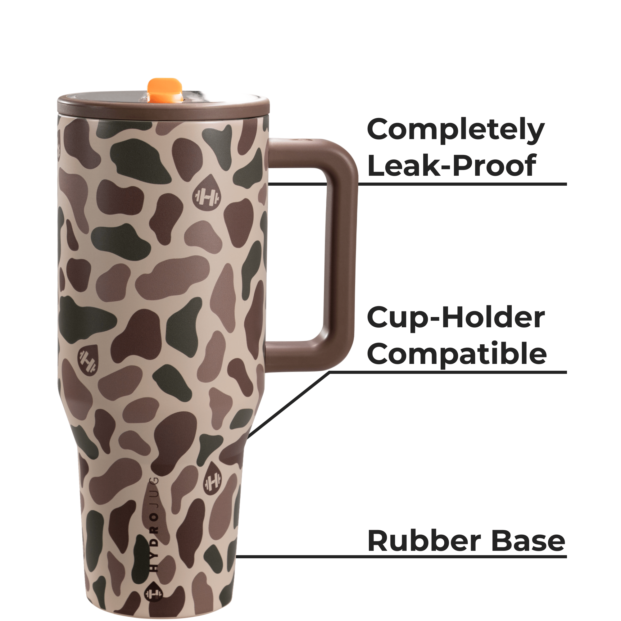 Duck Camo HydroJug 40 oz Traveler Tumbler - The Bronze Butterfly