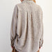 Easel Vertical Stripe Oversized Button Down Collared Long Sleeve Shirt - The Bronze Butterfly