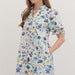 ENTRO FLORAL MINI COLLAR DRESS - The Bronze Butterfly
