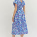 Entro Floral Printed Midi Dress - The Bronze Butterfly