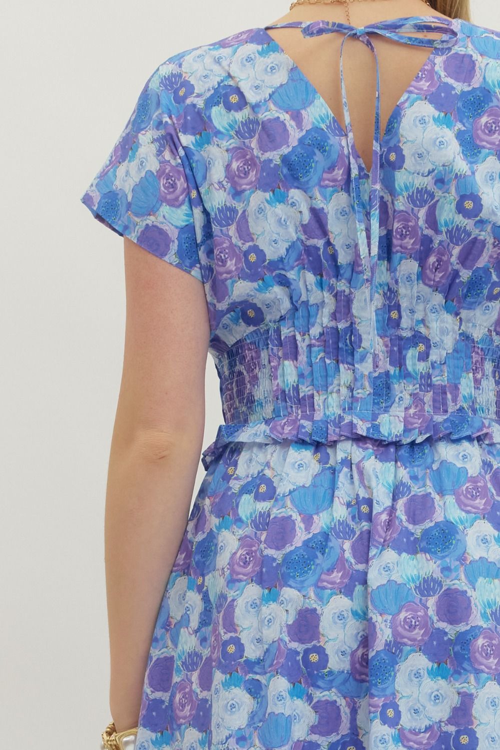 Entro Floral Printed Midi Dress - The Bronze Butterfly