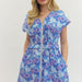 Entro Floral Printed Midi Dress - The Bronze Butterfly