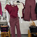 Entro Polka Dot Pant in Burgundy - The Bronze Butterfly