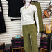 Entro Polka Dot Pant in Olive - The Bronze Butterfly
