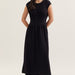 Entro Solid Cap Sleeve Midi Dress - The Bronze Butterfly