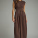 Entro Solid Cap Sleeve Midi Dress Black or Red - The Bronze Butterfly