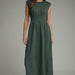 Entro Solid Cap Sleeve Midi Dress Black or Red - The Bronze Butterfly