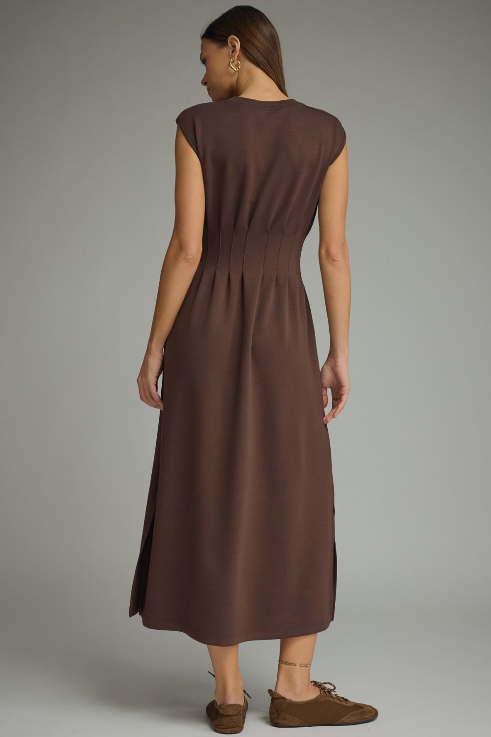 Entro Solid Cap Sleeve Midi Dress Black or Red - The Bronze Butterfly