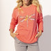 Escape by Habitat Coral Dragonfly Terry Pullover - The Bronze Butterfly
