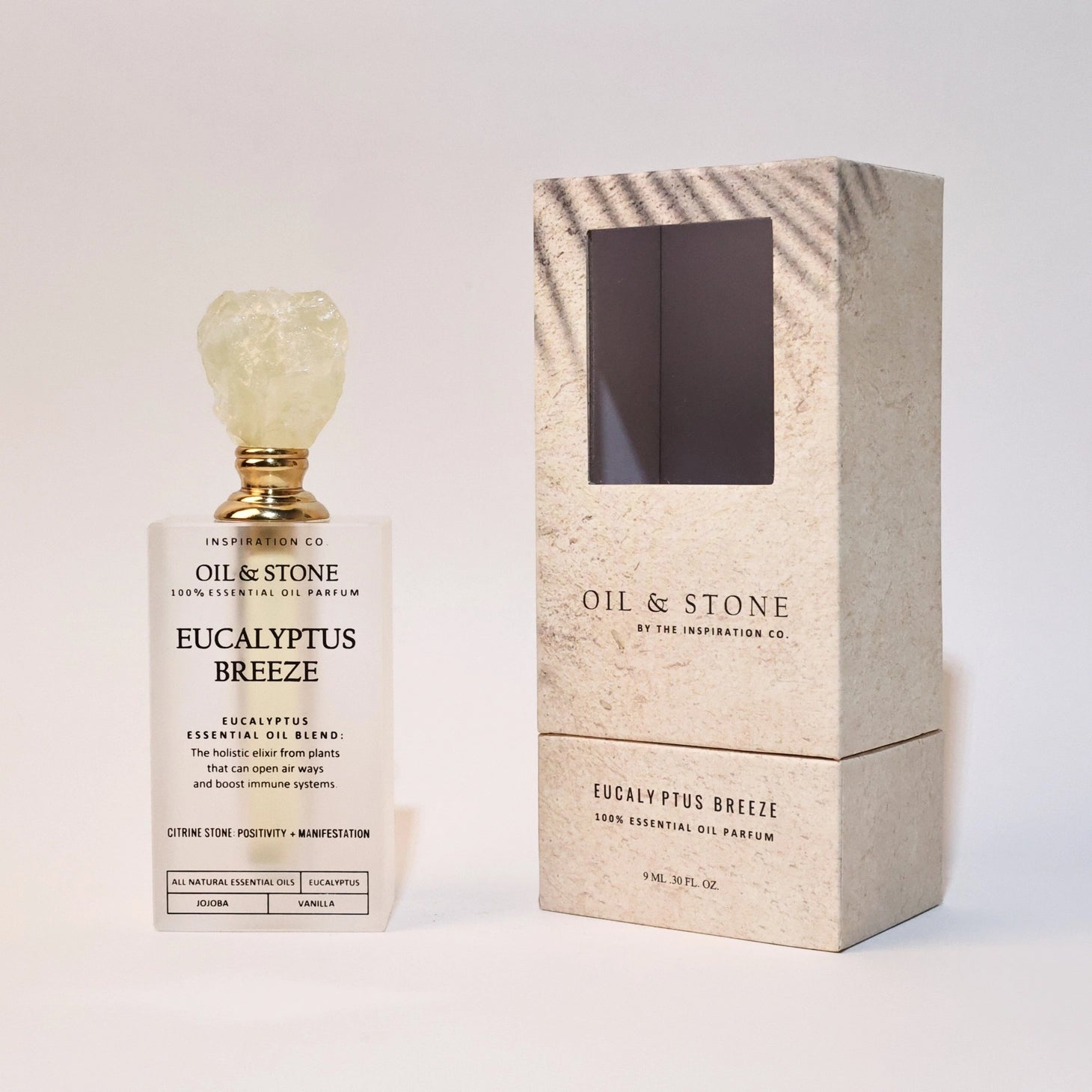 Eucalyptus Breeze - Citrine Premium Oil Perfume - The Bronze Butterfly