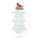 FACNL Acrylic Cardinal Ornament - The Bronze Butterfly