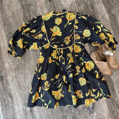 Flirty Black Floral dress by Entro - The Bronze Butterfly