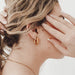Flirty Fantasy Oval Hoop Earrings - WATERPROOF - The Bronze Butterfly