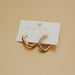 Flirty Fantasy Oval Hoop Earrings - WATERPROOF - The Bronze Butterfly