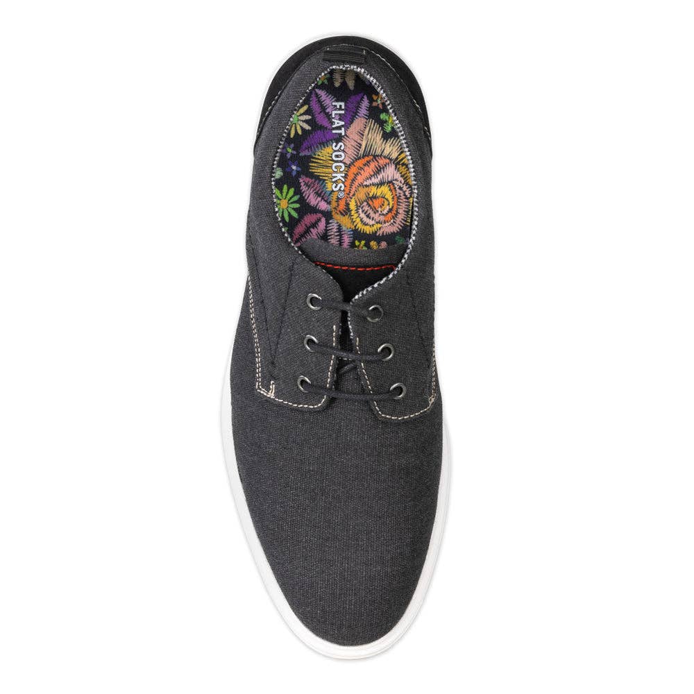 Floral Embroidery FLAT SOCKS - The Bronze Butterfly