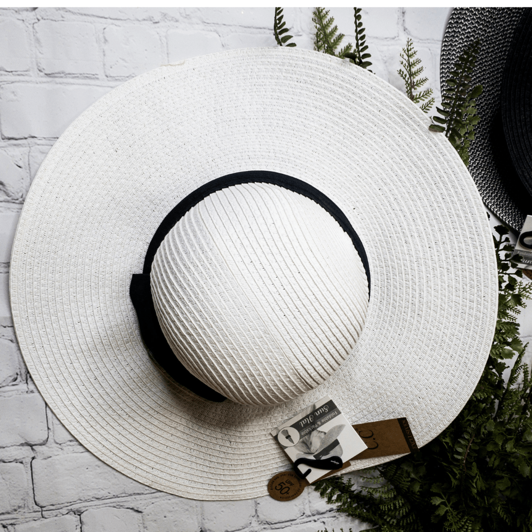 Foldable Straw C.C Sunhat - The Bronze Butterfly