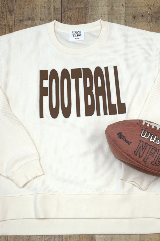 Football Cozycord Sweatshirt - The Bronze Butterfly