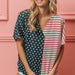 Fourth of July Block V Neck Top - The Bronze Butterfly