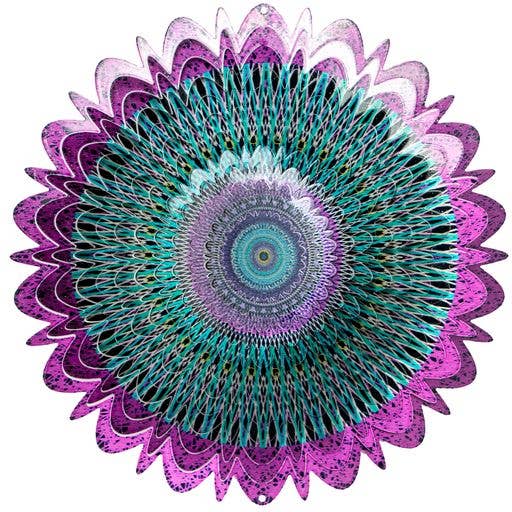 Galactic Mandala - Large Wind Spinner - The Bronze Butterfly