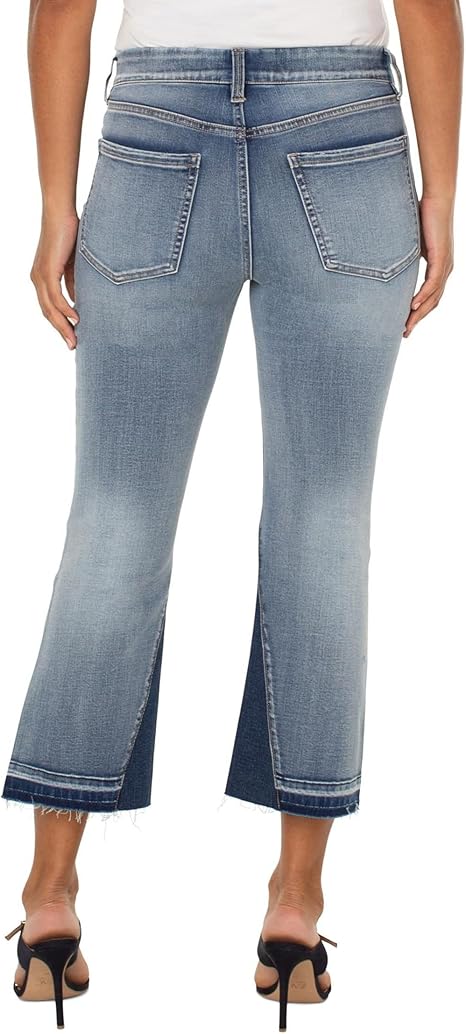 Gia Glider Crop Flare W/Uneven Hem - The Bronze Butterfly