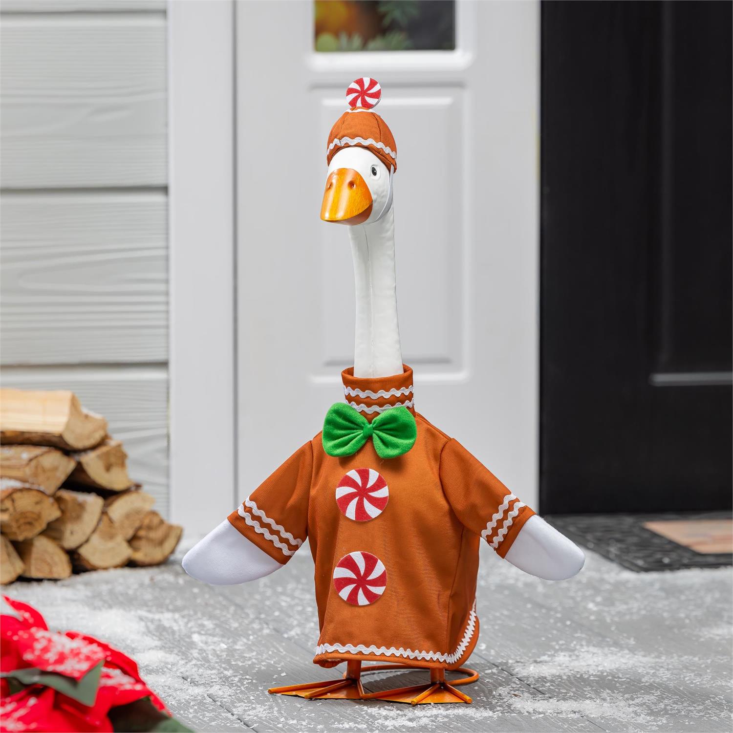 Giddy the Goose Gingerbread Porch Goose Outfit - The Bronze Butterfly