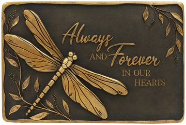 Gift & Garden Always and Forever Memorial Stone - The Bronze Butterfly
