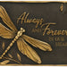 Gift & Garden Always and Forever Memorial Stone - The Bronze Butterfly