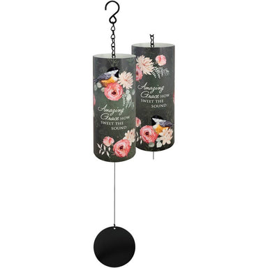 Gift & Garden Amazing Grace Varnish Cylinder Sonnet Chime - The Bronze Butterfly