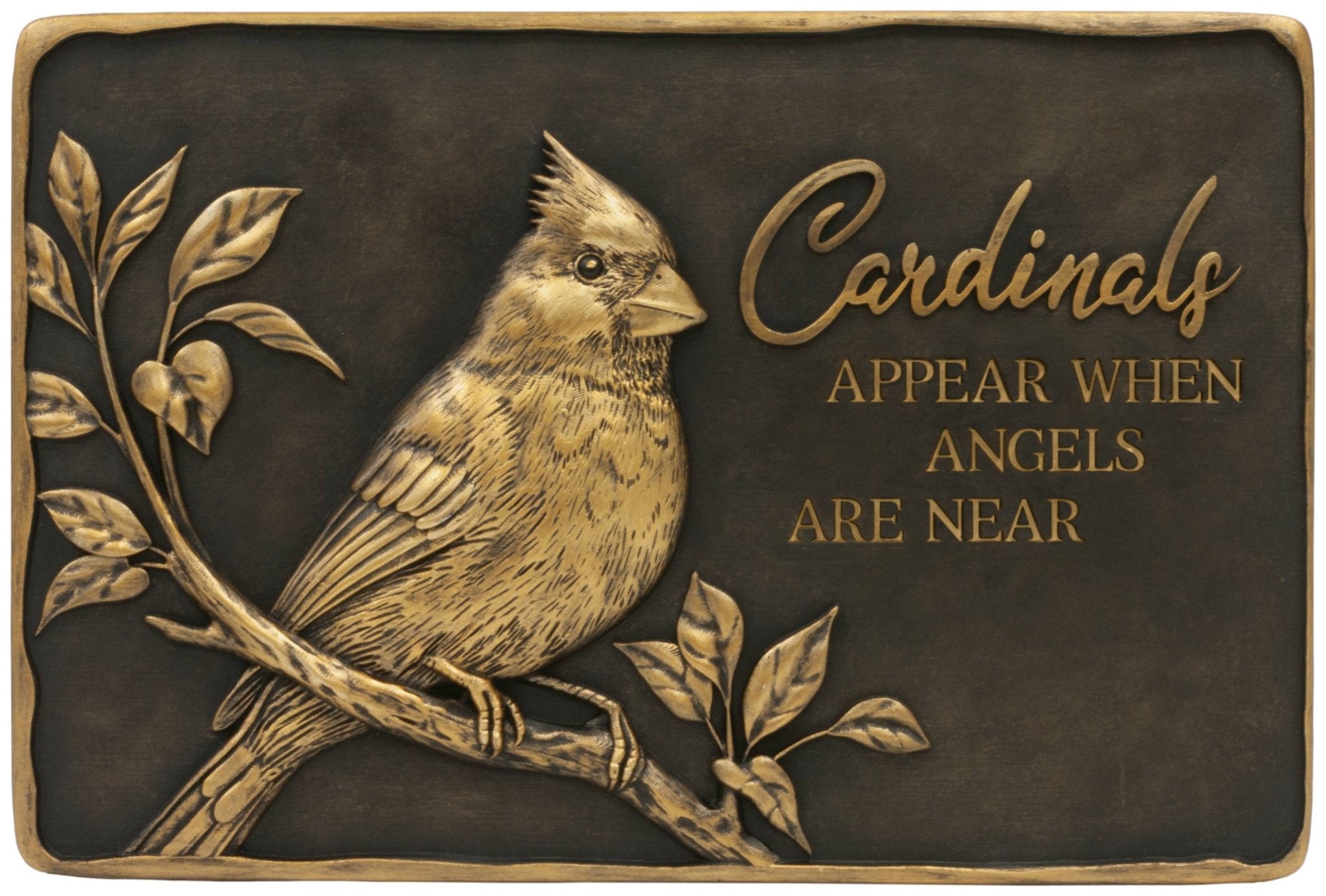 Gift & Garden Cardinals Appear Memorial Stone - The Bronze Butterfly